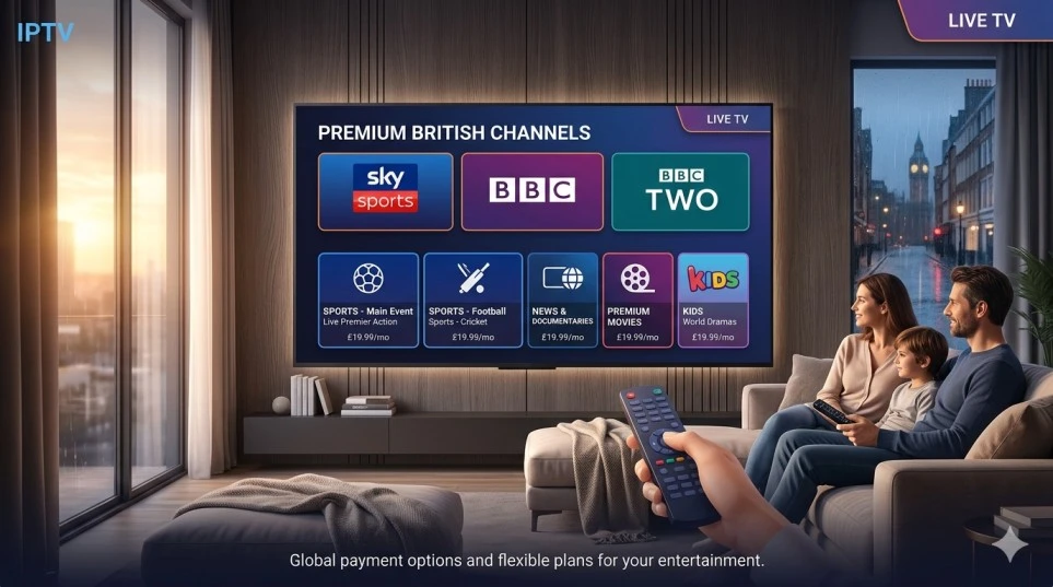 British IPTV vs Freeview vs satellite — comparison showing why British IPTV is better for watching British TV channels